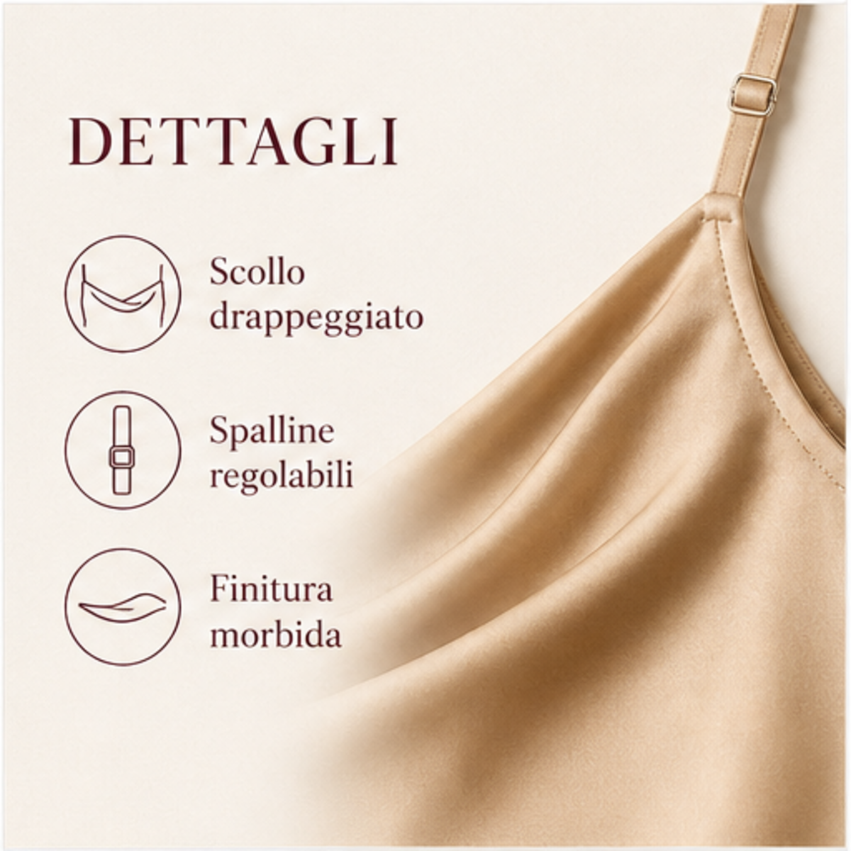 Top Notte Drappeggiato
