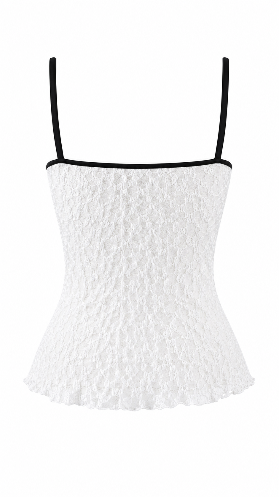 Top corto in pizzo